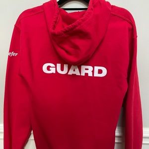 Kiefer Guard Essentials Unisex Full Zip Hoodie Red